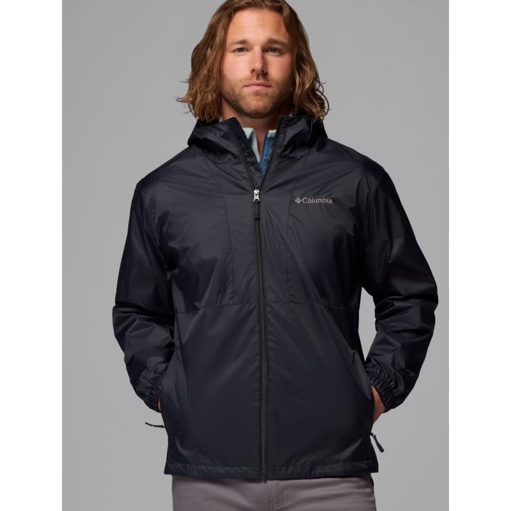 Columbia Glenbrook Bend Rain Jacket Black 2XT New With Tags‎